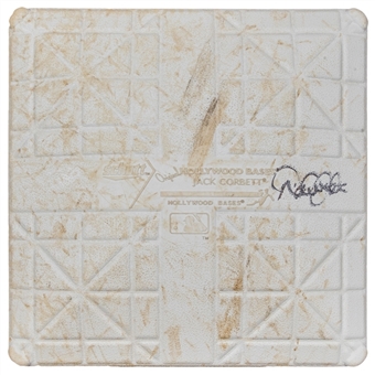 2013 Derek Jeter Game Used & Signed 1st Base Used on 7/28/13 for Innings 6-9 (MLB Authenticated & Steiner)